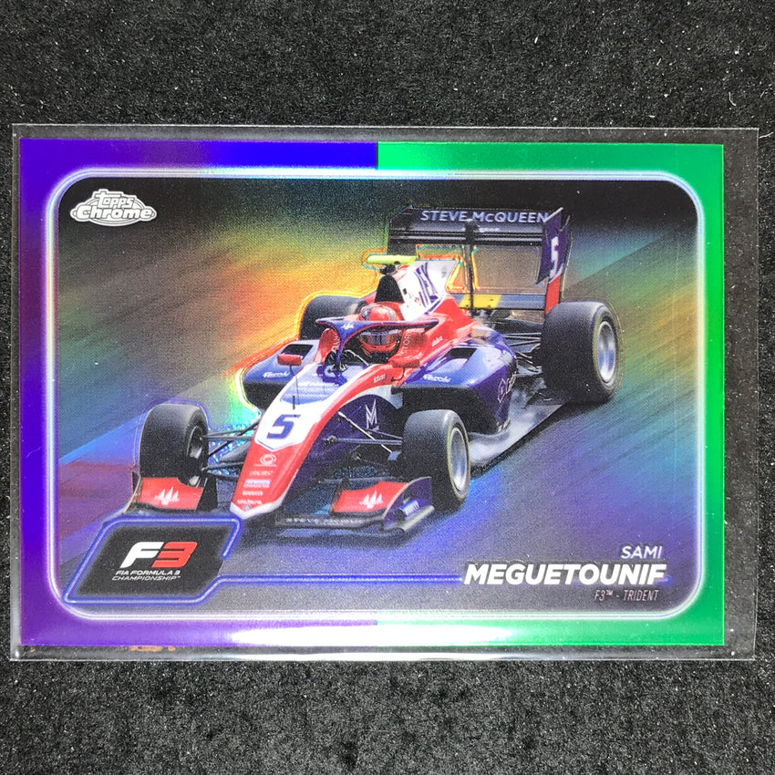 2024 Topps Chrome Formula 1 SAMI MEGUETOUNIF Base Purple Green #119