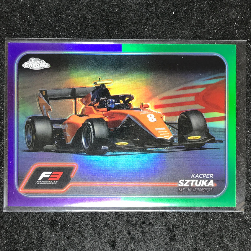 2024 Topps Chrome Formula 1 KACPER SZTUKA Base Purple Green #122