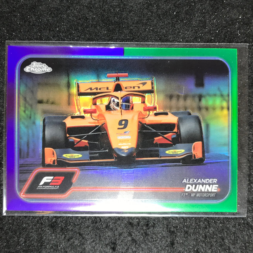 2024 Topps Chrome Formula 1 ALEXANDER DUNNE Base Purple Green #123