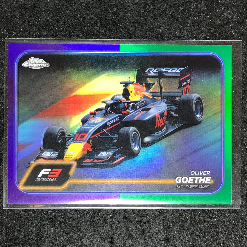 2024 Topps Chrome Formula 1 OLIVER GOETHE Base Purple Green #124