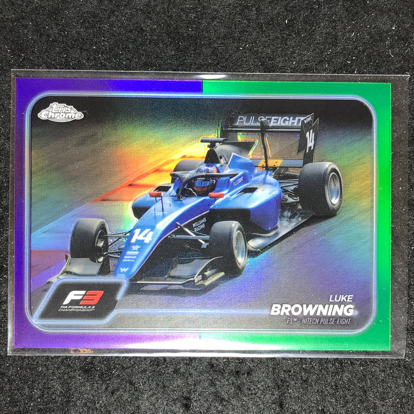 2024 Topps Chrome Formula 1 LUKE BROWNING Base Purple Green #127