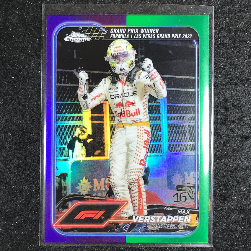 2024 Topps Chrome Formula 1 MAX VERSTAPPEN Base Purple Green #145