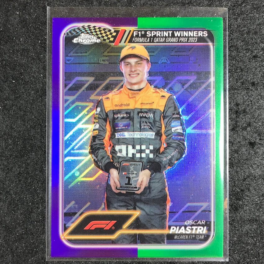 2024 Topps Chrome Formula 1 OSCAR PIASTRI Base Purple Green #151