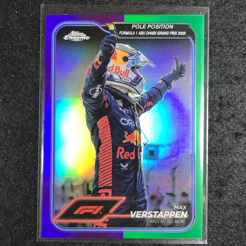 2024 Topps Chrome Formula 1 MAX VERSTAPPEN Base Purple Green #154
