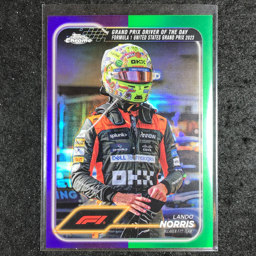 2024 Topps Chrome Formula 1 LANDO NORRIS Base Purple Green #176