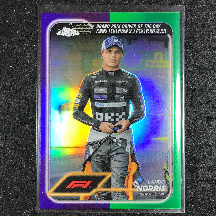 2024 Topps Chrome Formula 1 LANDO NORRIS Base Purple Green #177