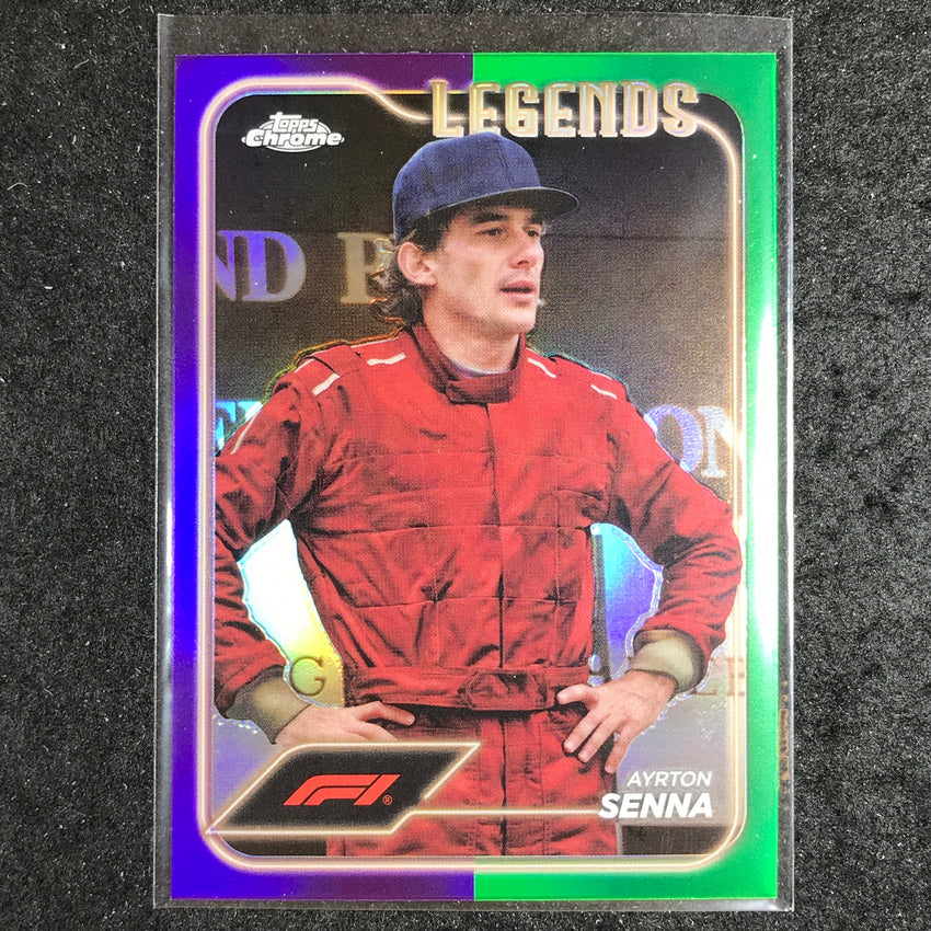 2024 Topps Chrome Formula 1 AYRTON SENNA Base Purple Green #188