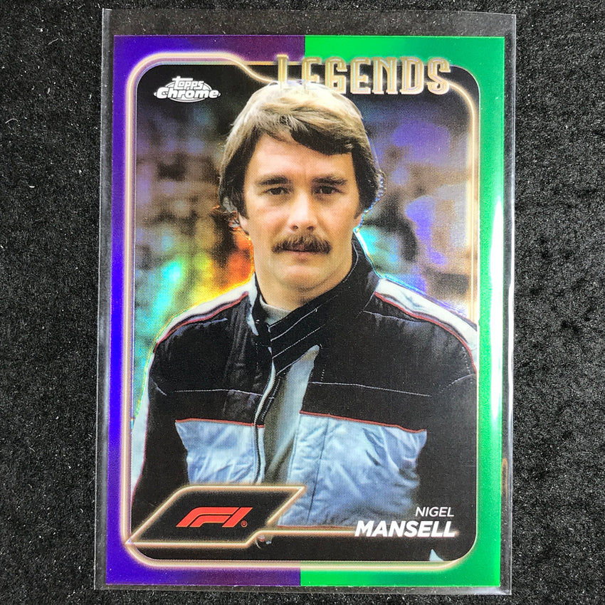 2024 Topps Chrome Formula 1 NIGEL MANSELL Base Purple Green #189