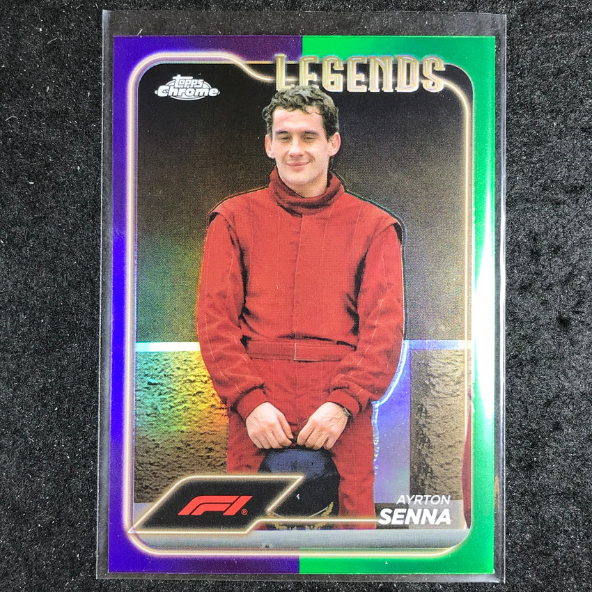 2024 Topps Chrome Formula 1 AYRTON SENNA Base Purple Green #193
