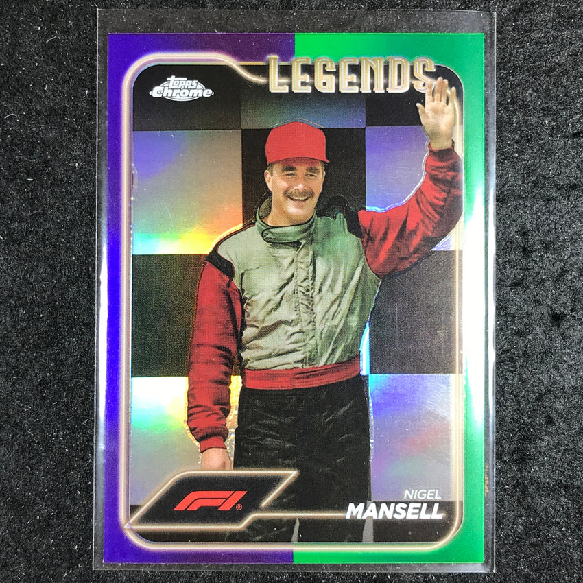 2024 Topps Chrome Formula 1 NIGEL MANSELL Base Purple Green #194