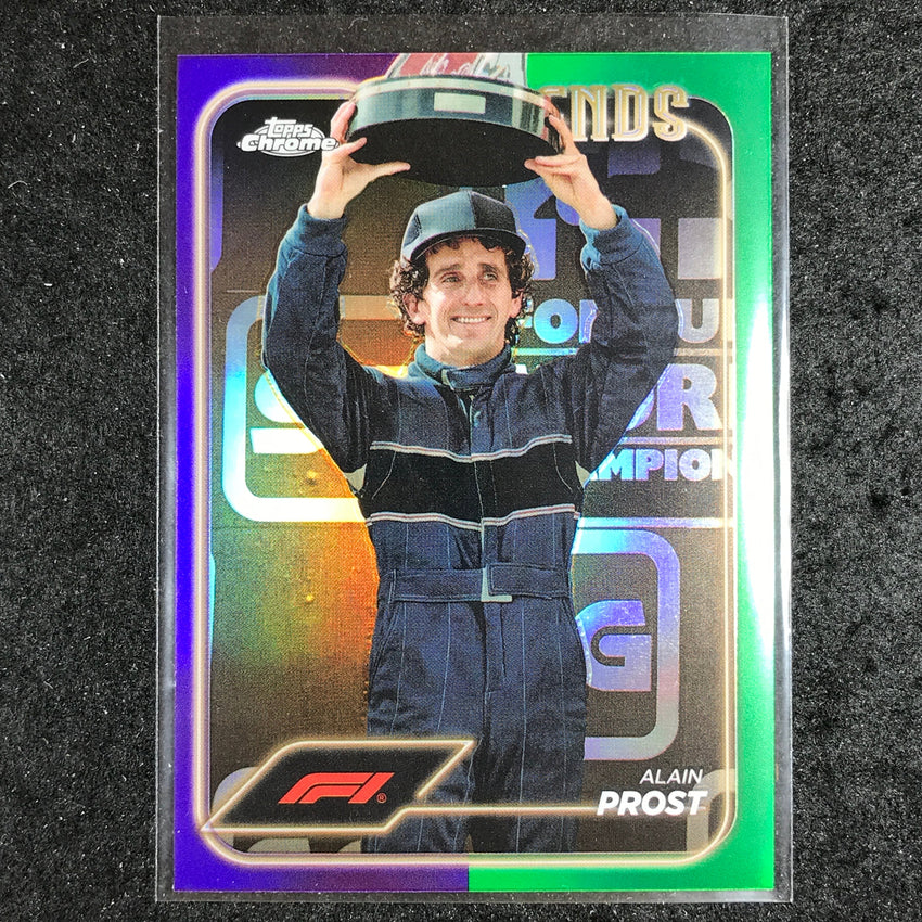 2024 Topps Chrome Formula 1 ALAIN PROST Base Purple Green #195