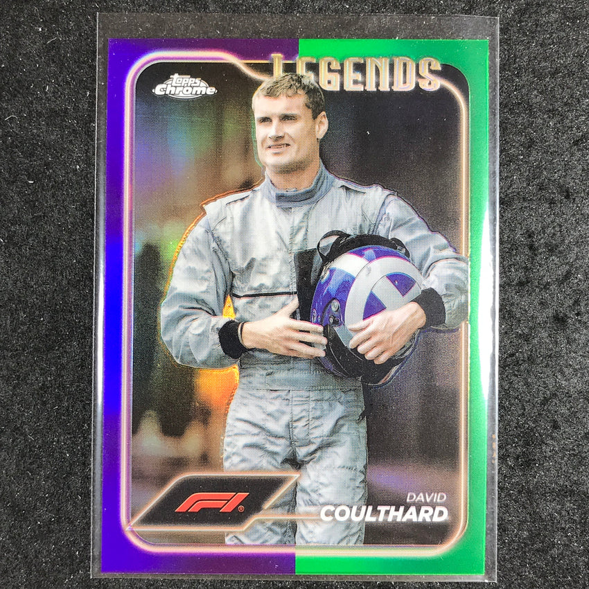 2024 Topps Chrome Formula 1 DAVID COULTHARD Base Purple Green #196