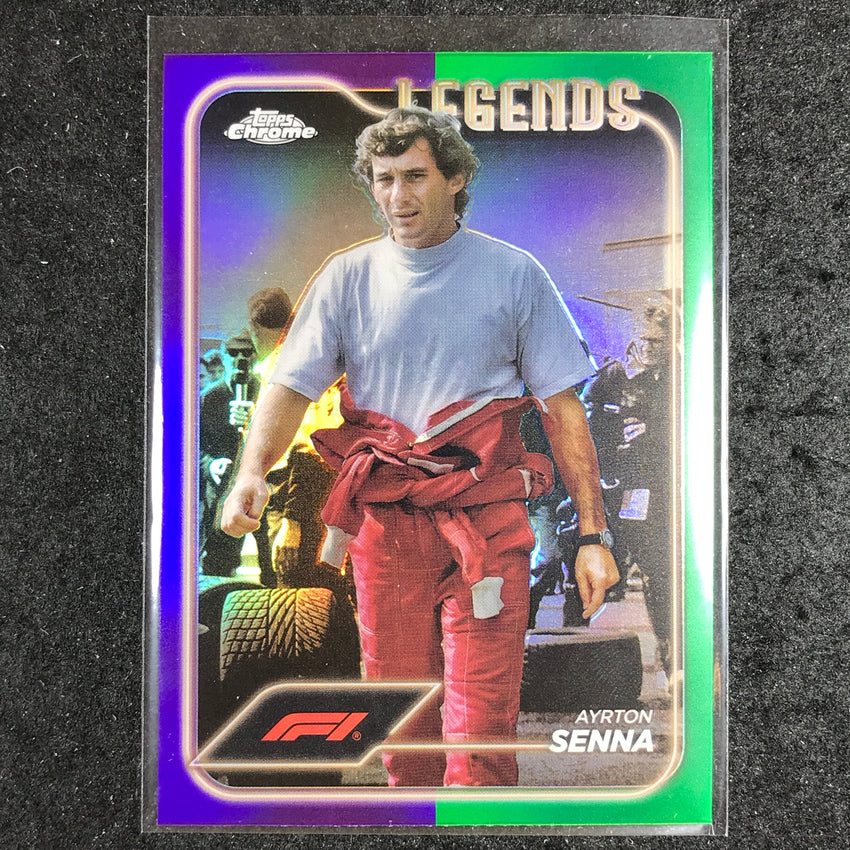 2024 Topps Chrome Formula 1 AYRTON SENNA Base Purple Green #198