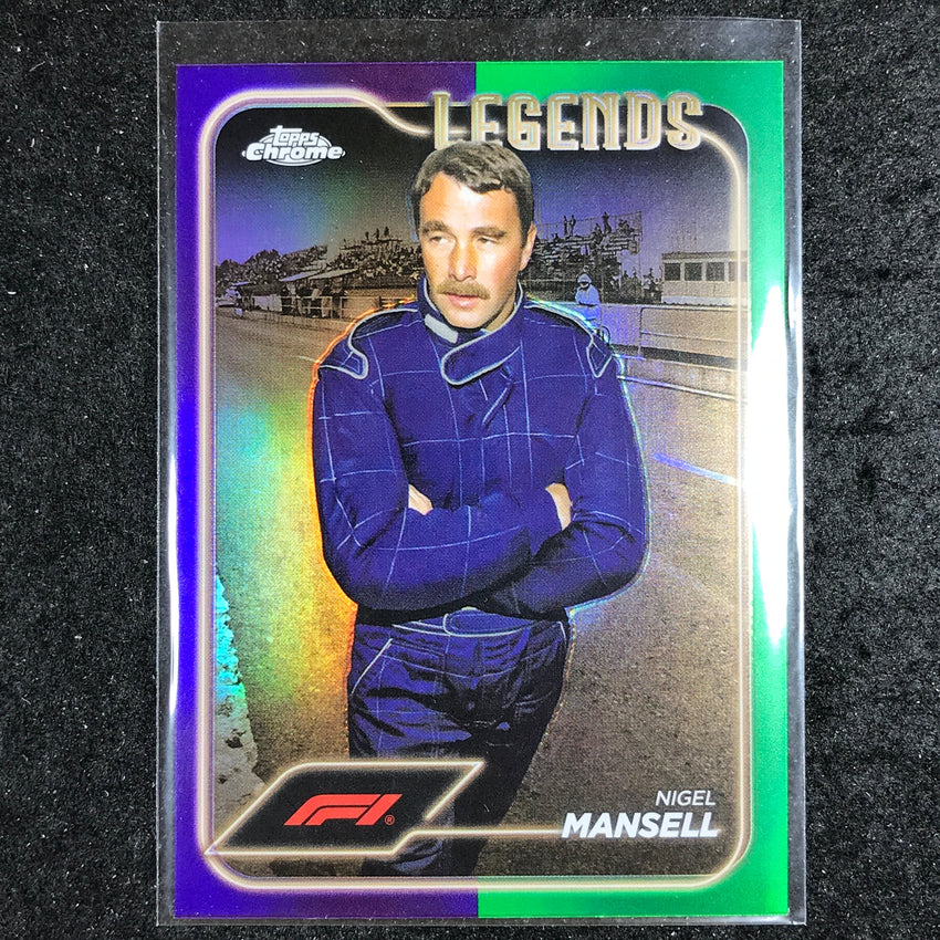 2024 Topps Chrome Formula 1 NIGEL MANSELL Base Purple Green #199