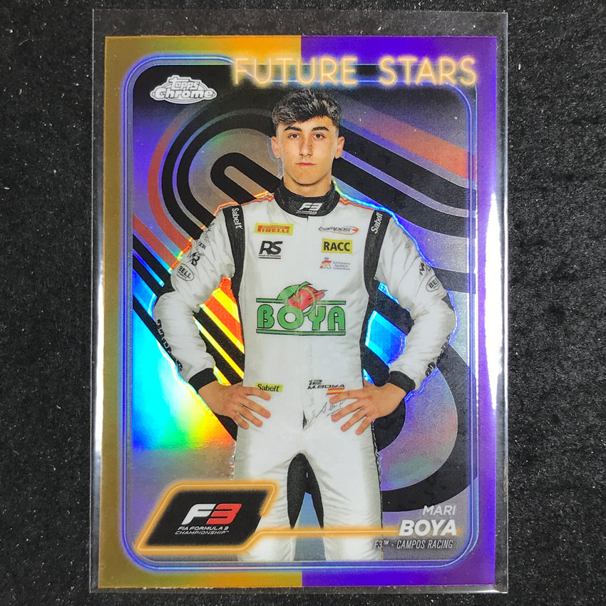 2024 Topps Chrome Formula 1 MARI BOYA Base Gold Purple #54