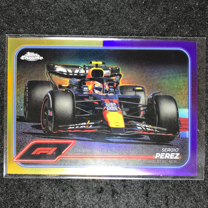 2024 Topps Chrome Formula 1 SERGIO PEREZ Base Gold Purple #74
