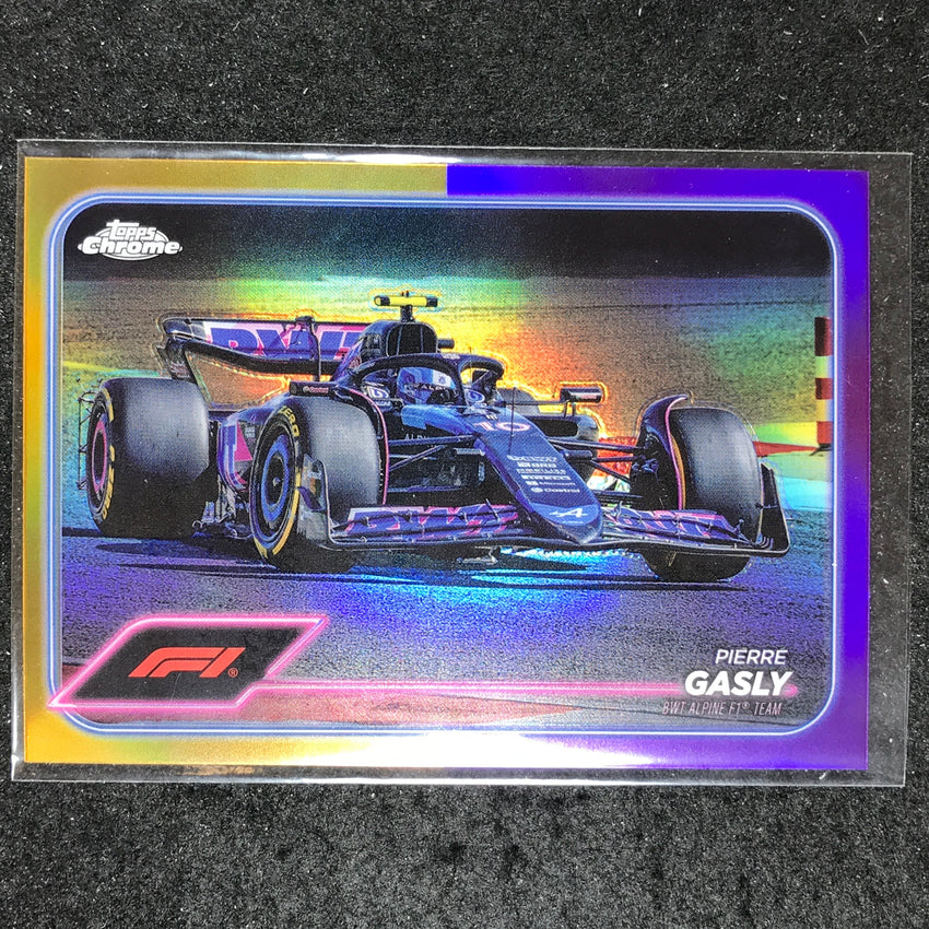 2024 Topps Chrome Formula 1 PIERRE GASLY Base Gold Purple #82