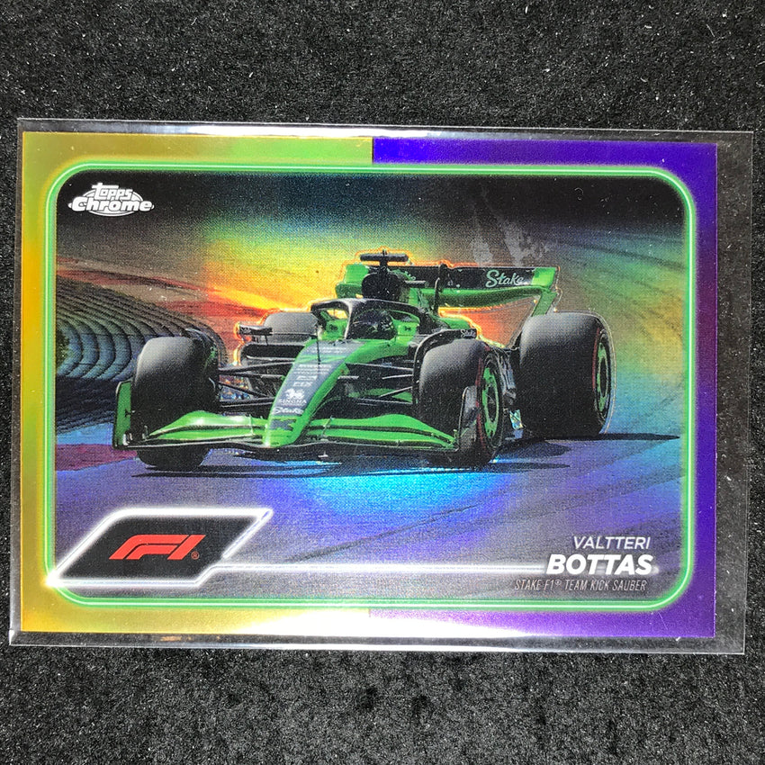 2024 Topps Chrome Formula 1 VALTTERI BOTTAS Base Gold Purple #85