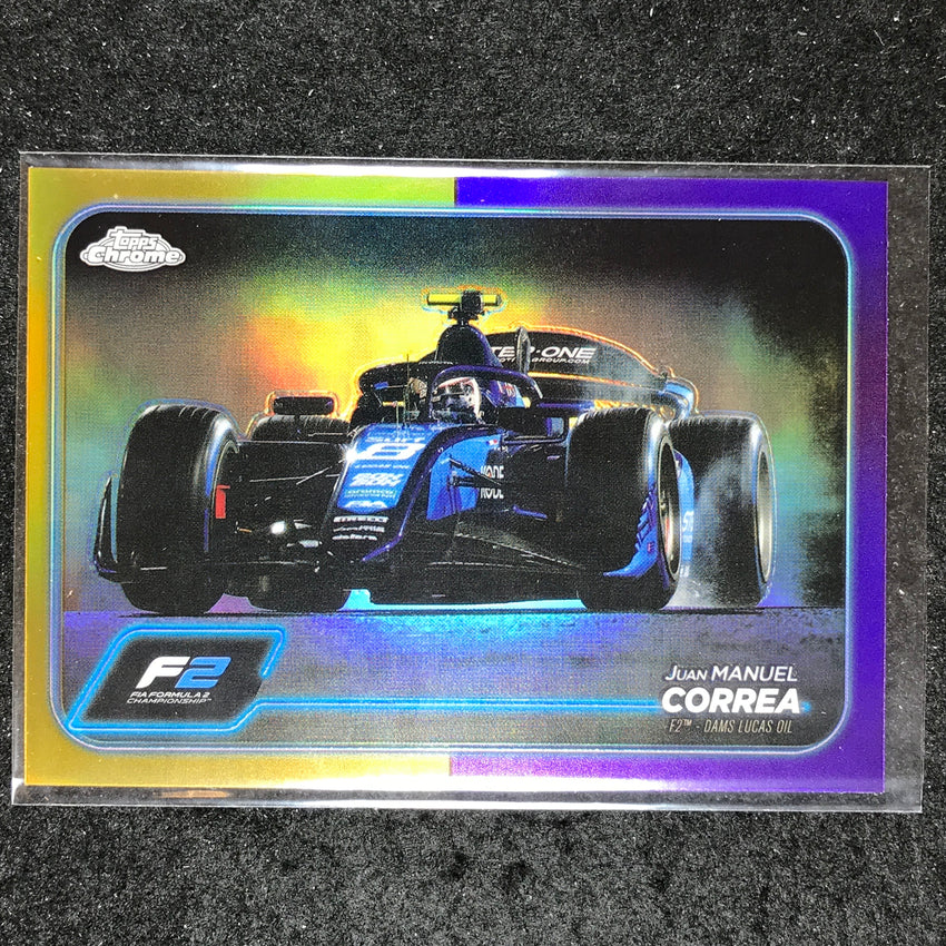 2024 Topps Chrome Formula 1 JUAN MANUEL CORREA Base Gold Purple #106