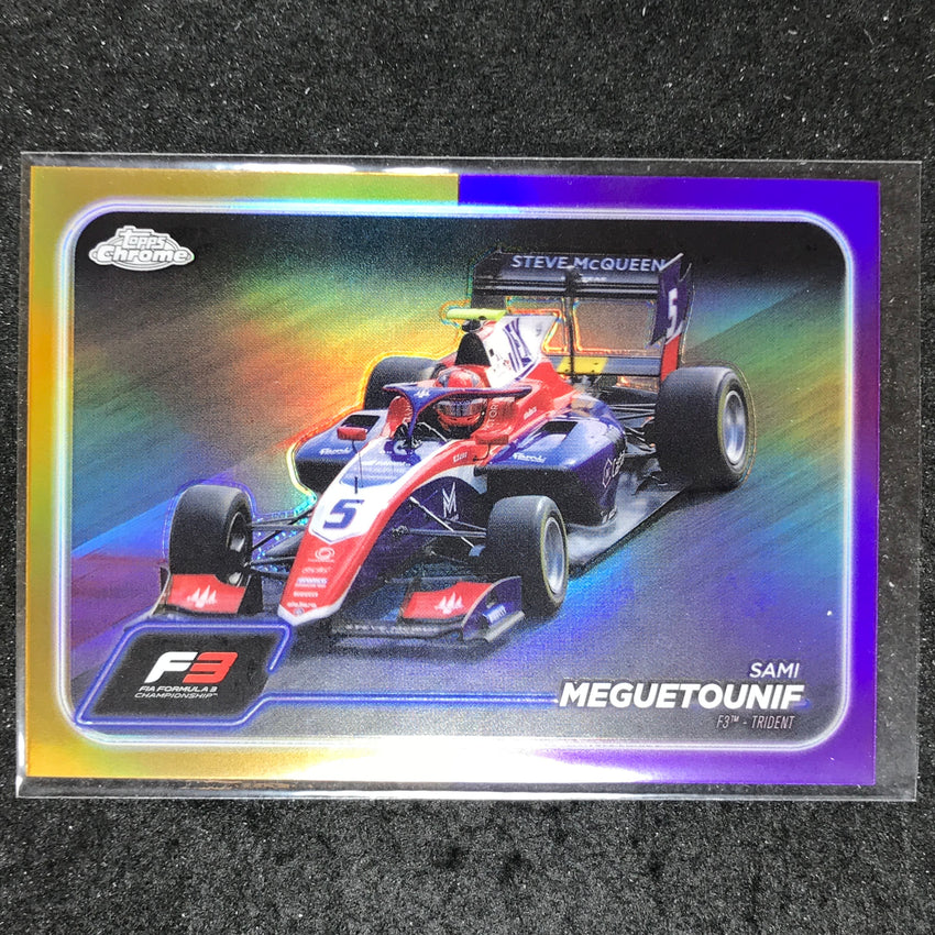 2024 Topps Chrome Formula 1 SAMI MEGUETOUNIF Base Gold Purple #119