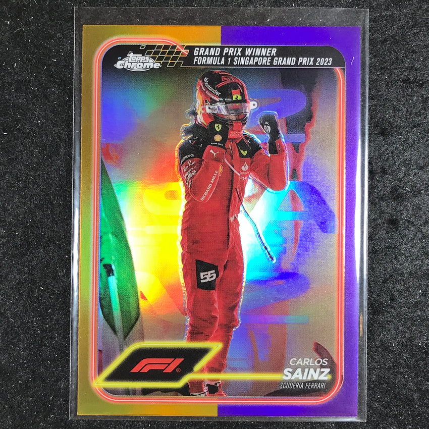2024 Topps Chrome Formula 1 CARLOS SAINZ Base Gold Purple #147
