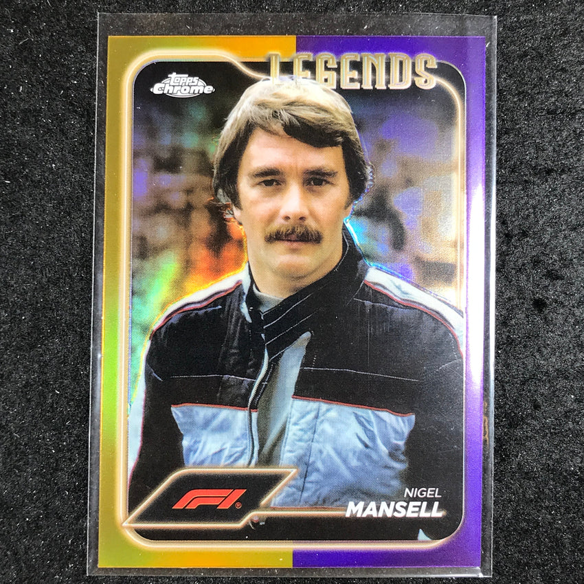 2024 Topps Chrome Formula 1 NIGEL MANSELL Base Gold Purple #189