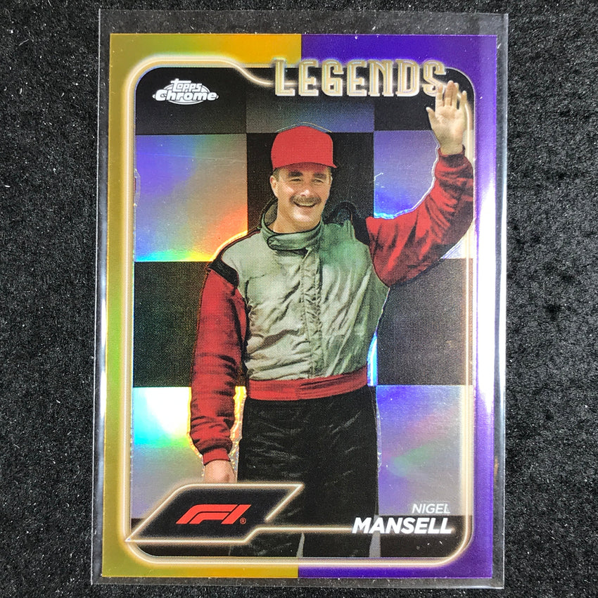 2024 Topps Chrome Formula 1 NIGEL MANSELL Base Gold Purple #194
