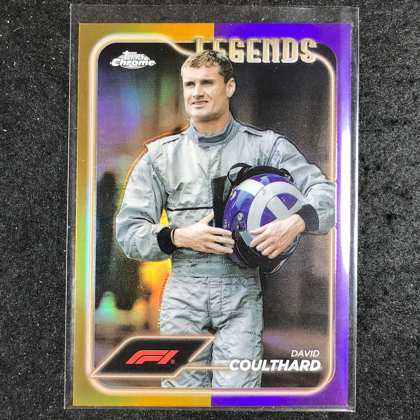 2024 Topps Chrome Formula 1 DAVID COULTHARD Base Gold Purple #196
