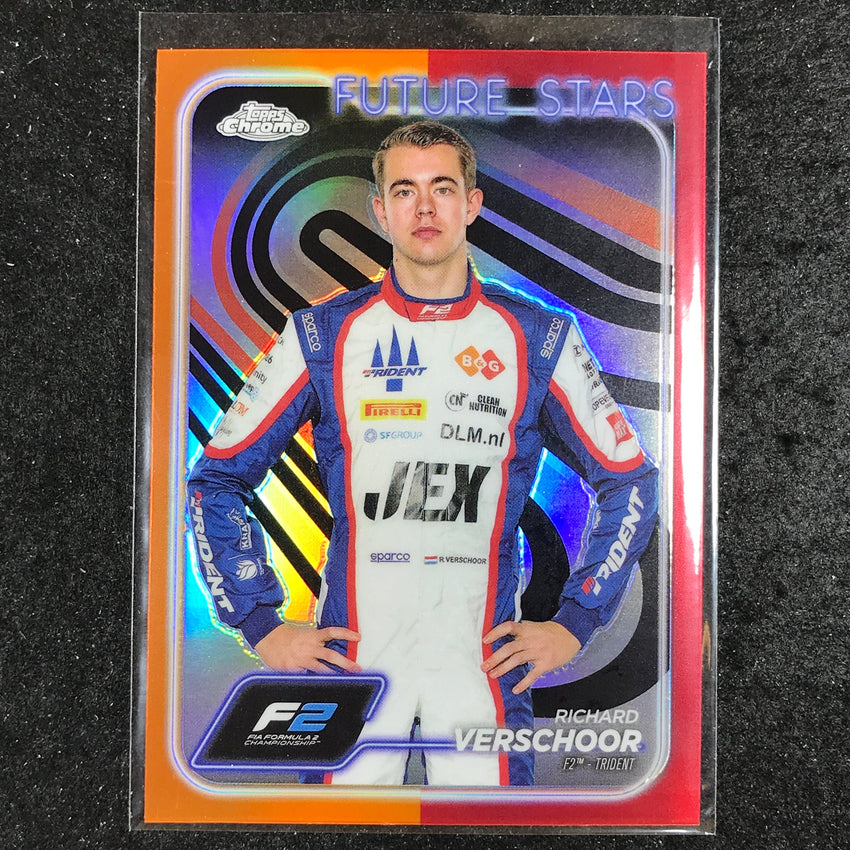 2024 Topps Chrome Formula 1 RICHARD VERSCHOOR Base Orange Red #37