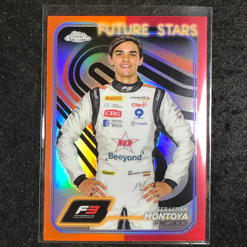 2024 Topps Chrome Formula 1 SEBASTIAN MONTOYA Base Orange Red #53