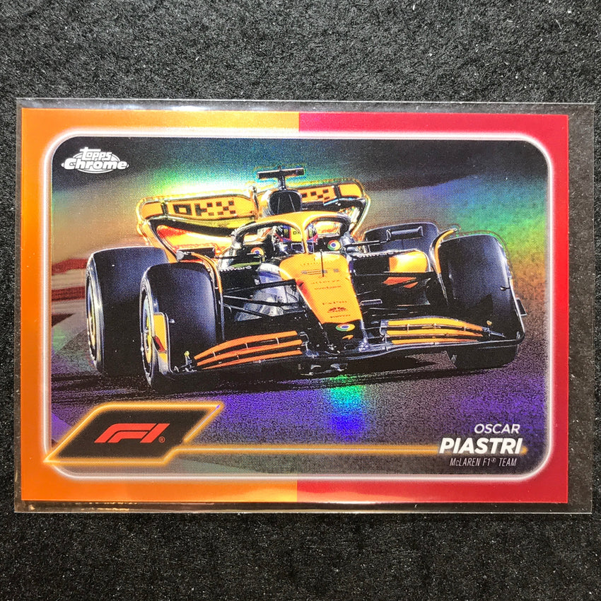 2024 Topps Chrome Formula 1 OSCAR PIASTRI Base Orange Red #80