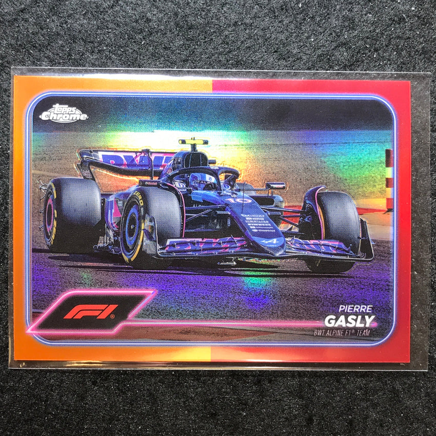 2024 Topps Chrome Formula 1 PIERRE GASLY Base Orange Red #82