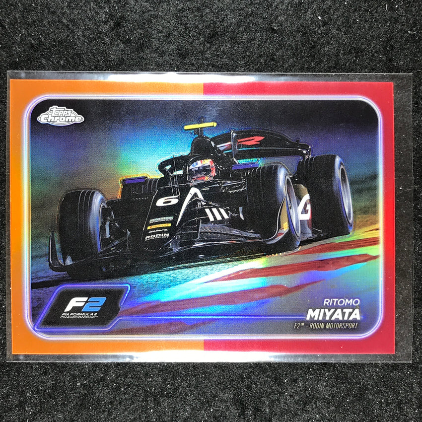 2024 Topps Chrome Formula 1 RITOMO MIYATA Base Orange Red #98