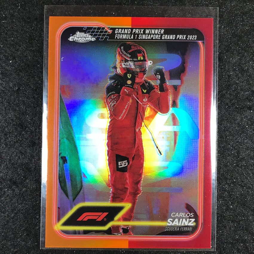 2024 Topps Chrome Formula 1 CARLOS SAINZ Base Orange Red #147