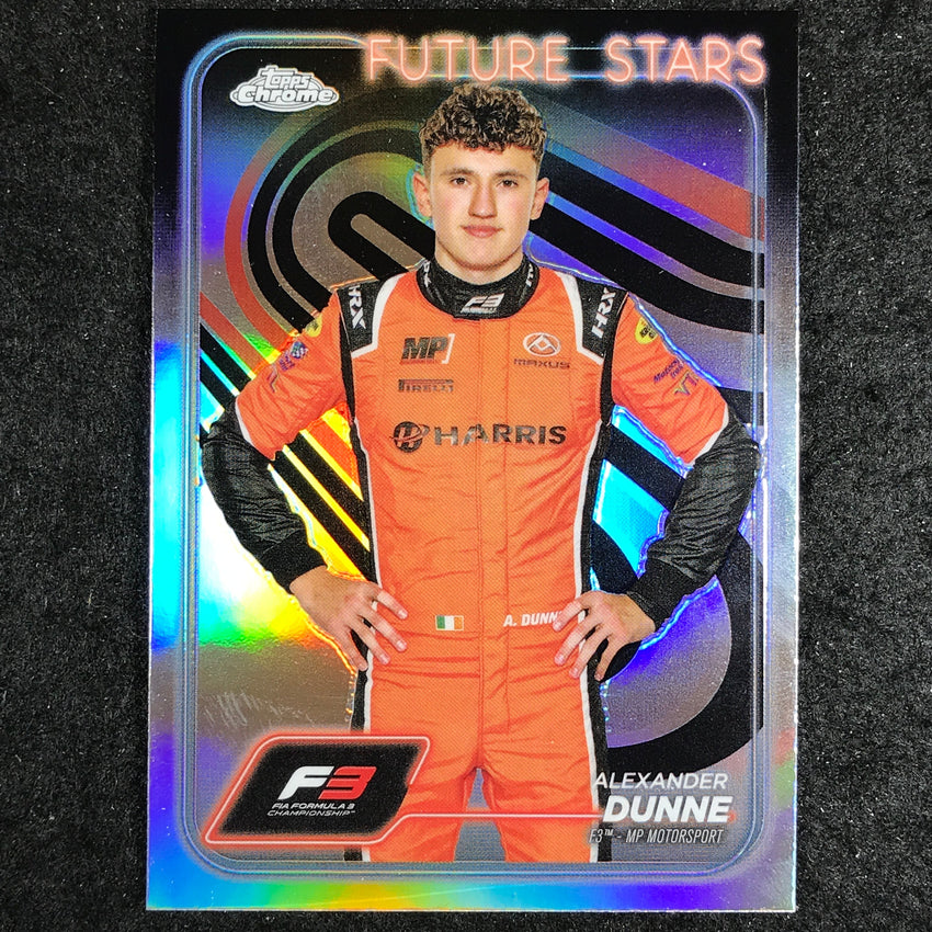 2024 Topps Chrome Formula 1 ALEXANDER DUNNE Base Refractor #51