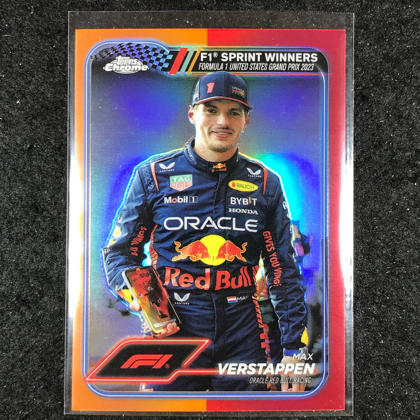 2024 Topps Chrome Formula 1 MAX VERSTAPPEN Base Orange Red #152