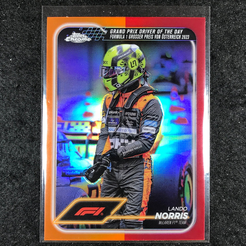 2024 Topps Chrome Formula 1 LANDO NORRIS Base Orange Red #167