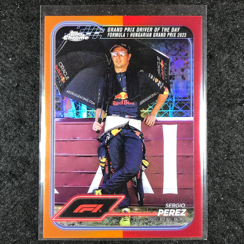2024 Topps Chrome Formula 1 SERGIO PEREZ Base Orange Red #169