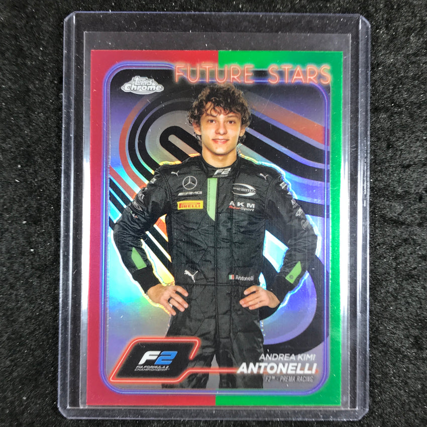 2024 Topps Chrome Formula 1 ANDREA KIMI ANTONELLI Base Red Green #22