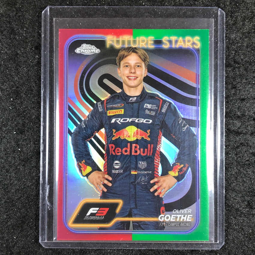 2024 Topps Chrome Formula 1 OLIVER GOETHE Base Red Green #52
