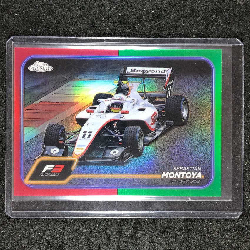 2024 Topps Chrome Formula 1 SEBASTIAN MONTOYA Base Red Green #125