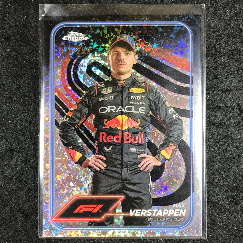 2024 Topps Chrome Formula 1 MAX VERSTAPPEN Mini Diamond 77/299 #1