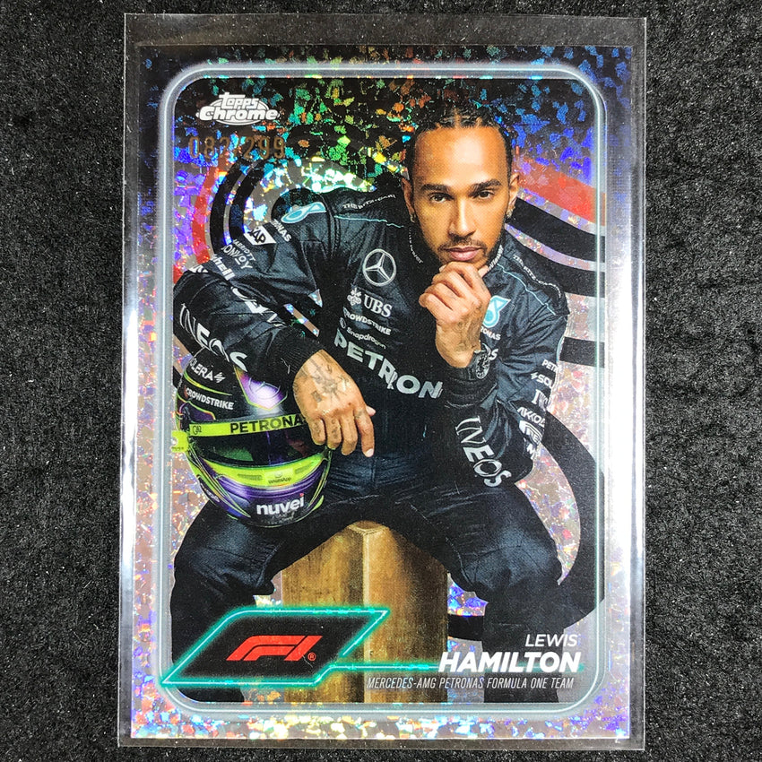 2024 Topps Chrome Formula 1 LEWIS HAMILTON Mini Diamond 82/299 #6