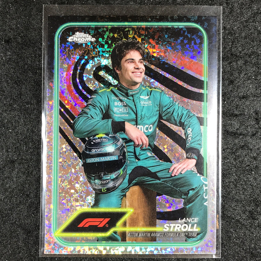 2024 Topps Chrome Formula 1 LANCE STROLL Mini Diamond 196/299 #12