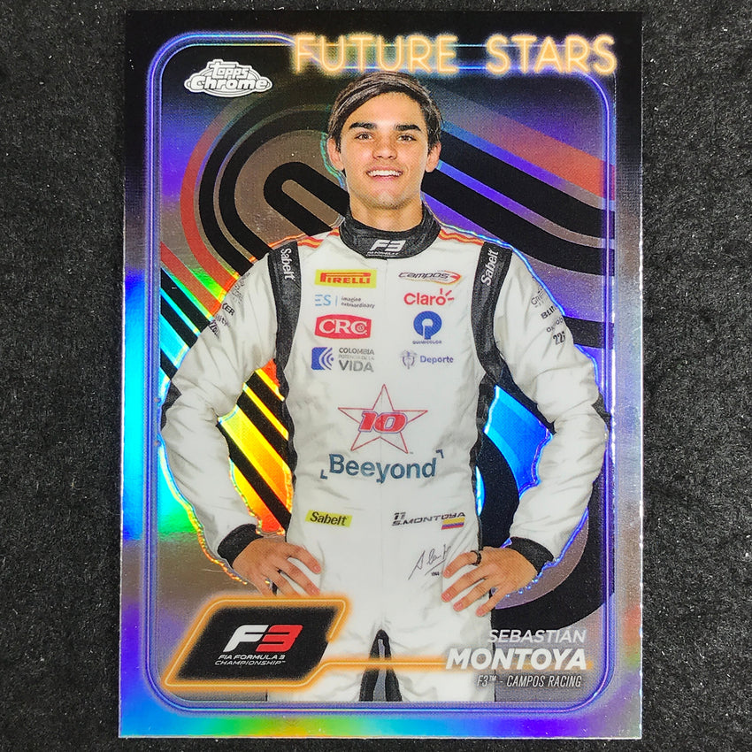 2024 Topps Chrome Formula 1 SEBASTIAN MONTOYA Base Refractor #53