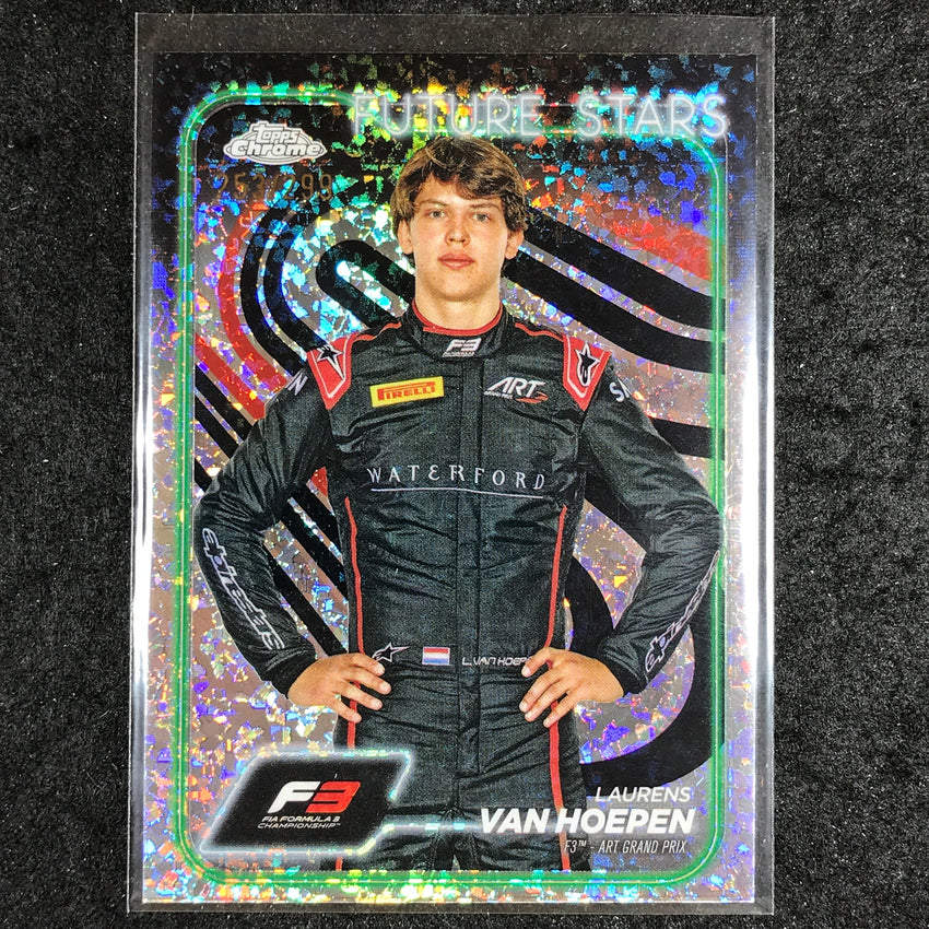2024 Topps Chrome Formula 1 LAURENS VAN HOEPEN Mini Diamond 253/299 #65