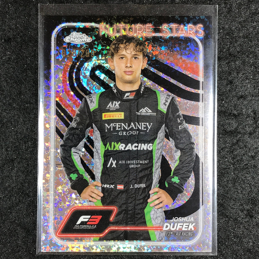2024 Topps Chrome Formula 1 JOSHUA DUFEK Mini Diamond 28/299 #69