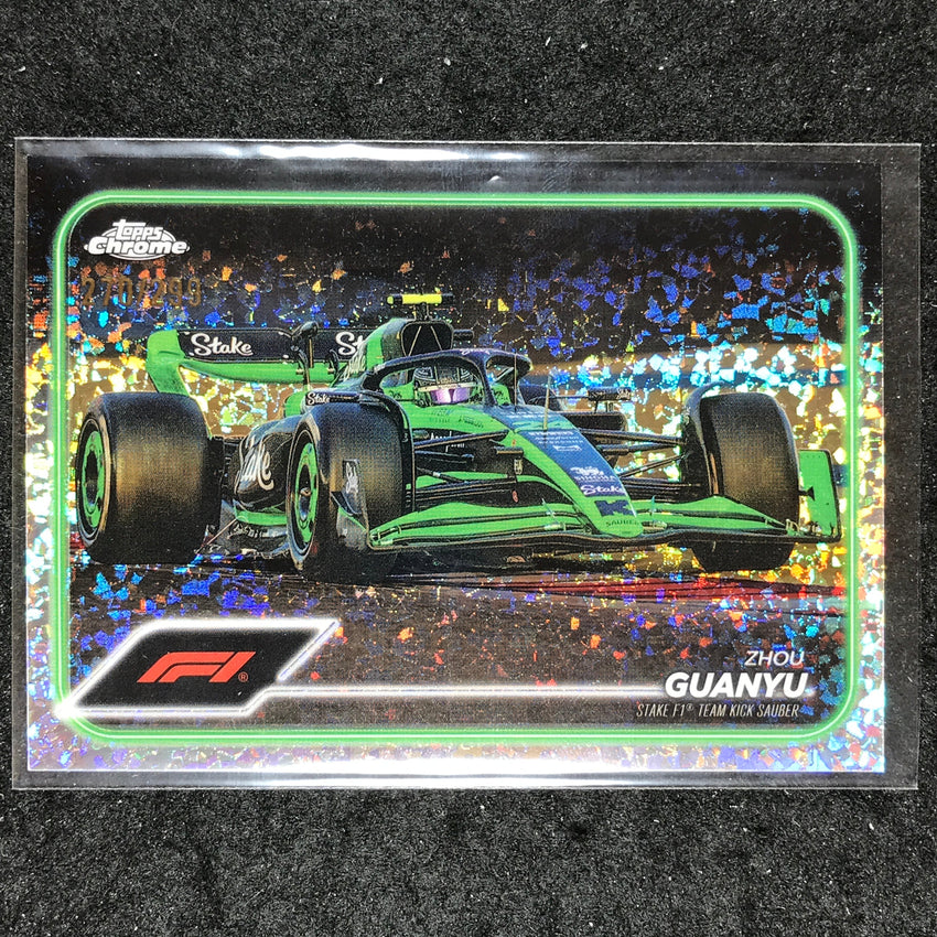 2024 Topps Chrome Formula 1 ZHOU GUANYU Mini Diamond 270/299 #86