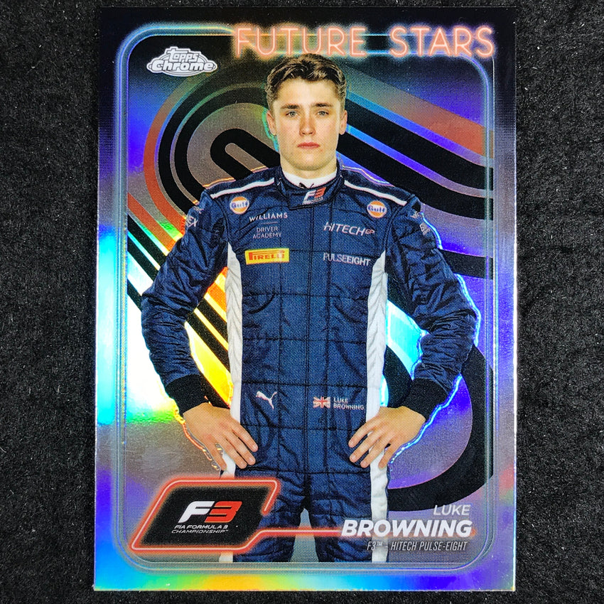 2024 Topps Chrome Formula 1 LUKE BROWNING Base Refractor #55