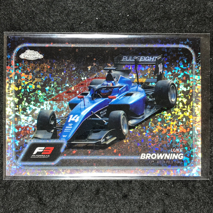 2024 Topps Chrome Formula 1 LUKE BROWNING Mini Diamond 204/299 #127